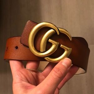 GG brown Gucci Belt.